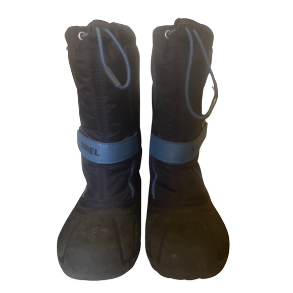 SOREL Children's Snowboot Flurry Collegiate Navy Atmosphere size 4 - Picture 2 of 3
